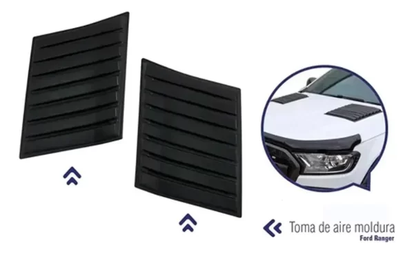 Toma Aire Moldura Cofre Deportivo Para Ford Ranger 2012-2015