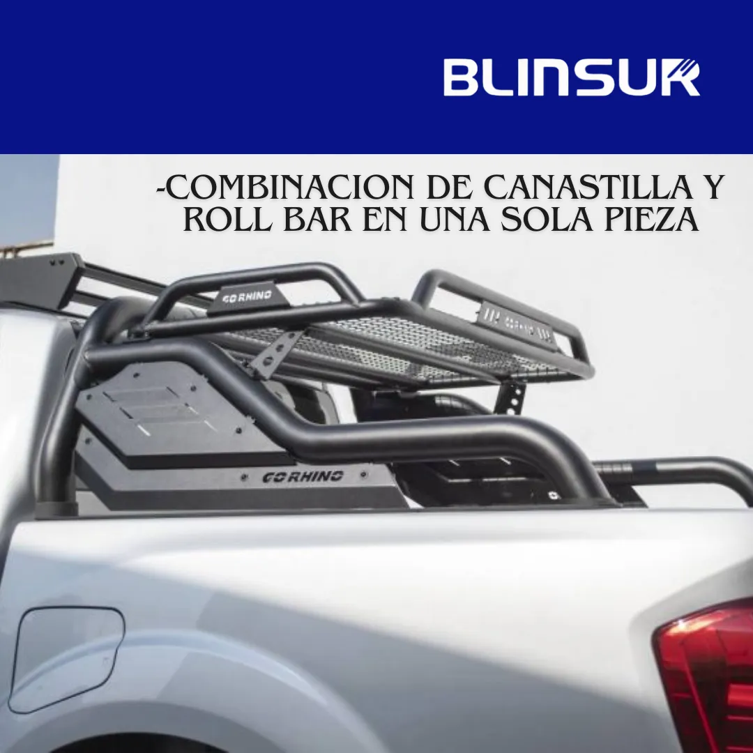 Roll Bar Cargo C/canastilla Jac Frison T8 2020 2023 Go Rhino - Image 2
