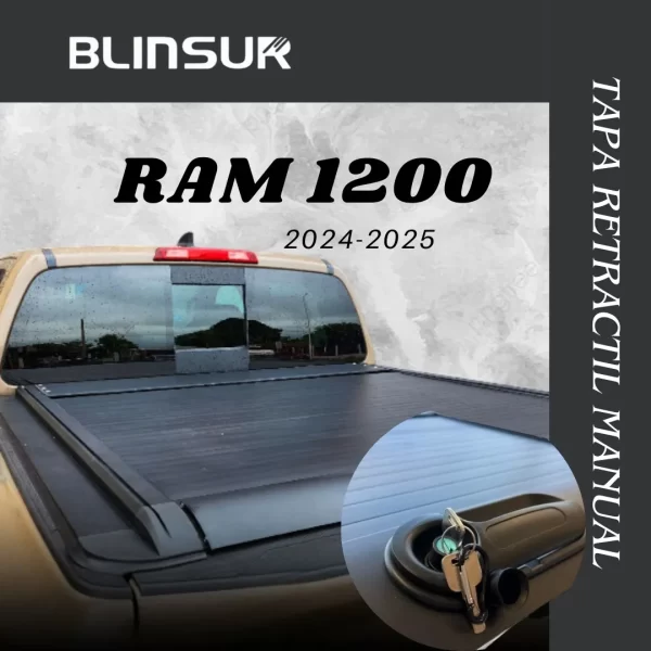 Tapa Retractil Manual Para Ram 1200 2024-2025 Doble Cabina