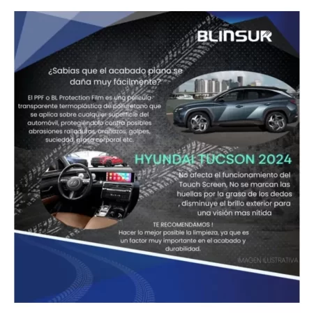 Protección Ppf Pantalla Y Panel De Control Para Tucson 2024 - Image 2