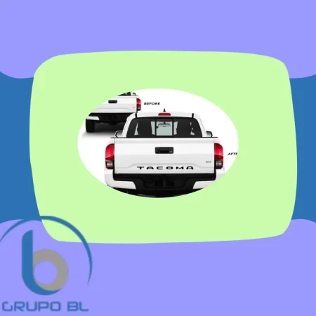 Letras Tacoma Para La Tapa De Caja Negro Mate - Image 2