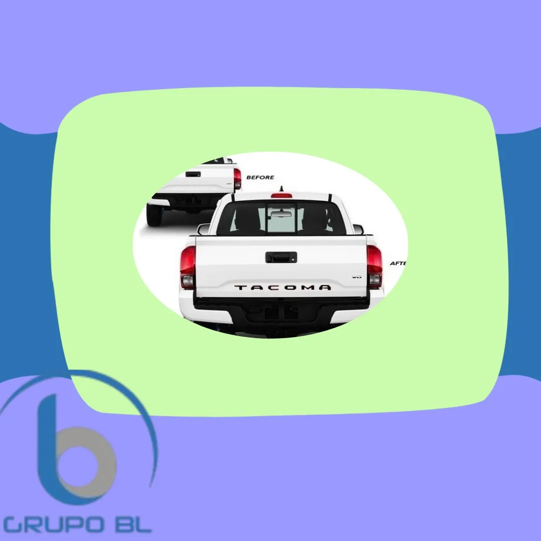 Letras Tacoma Para La Tapa De Caja Negro Mate - Image 2