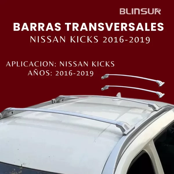 Barras Transversales Portaequipaje Nissan Kicks 2016-2019
