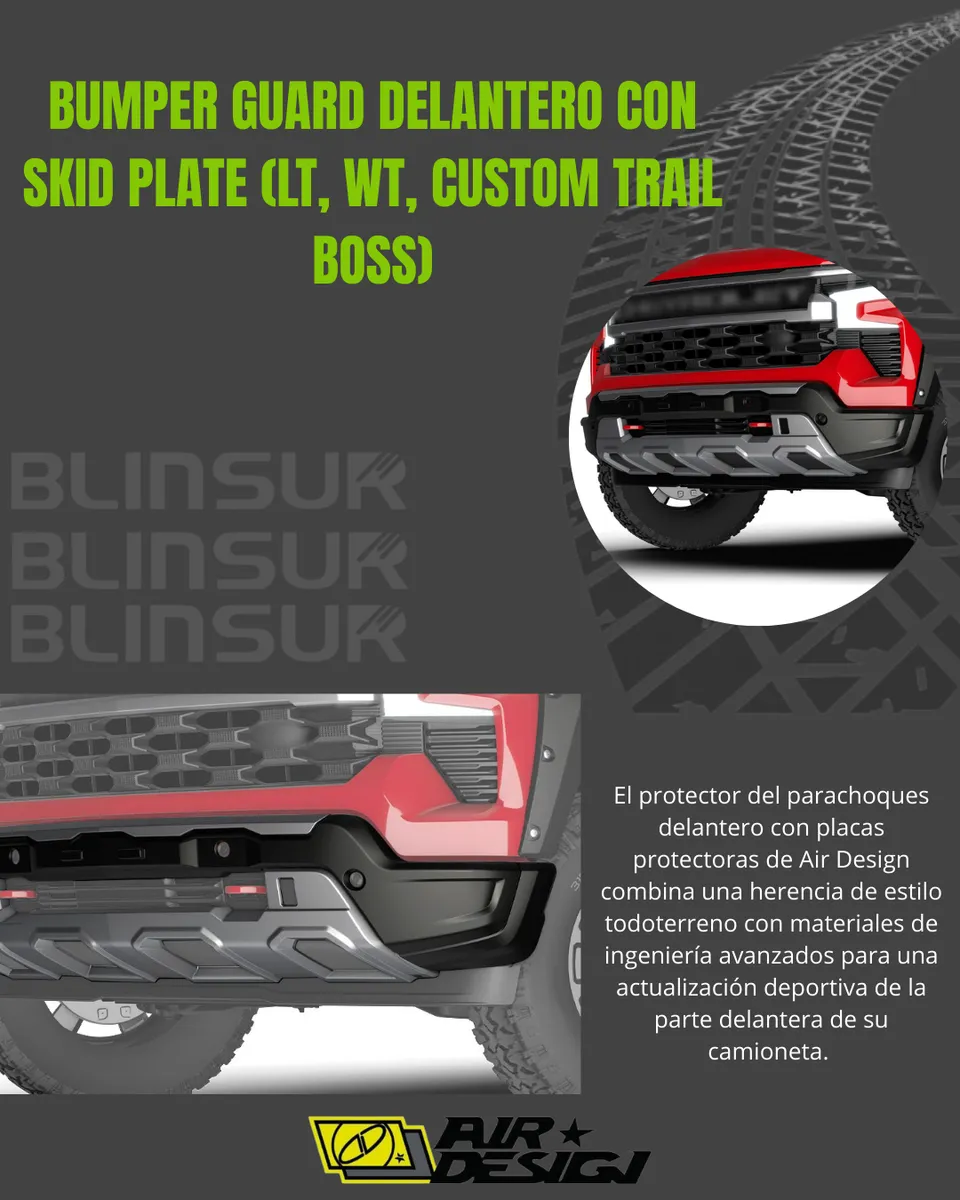 Bumper Fascia Delantera Air Design Silverado 2022 - 2025 - Image 2