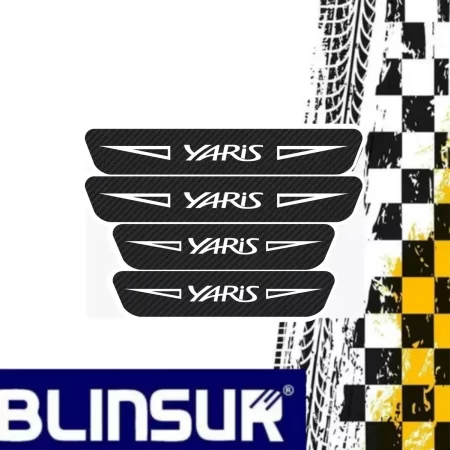 Protecciòn De Estribos Fibra De Carbono Toyota Yaris Diseño5 - Image 2