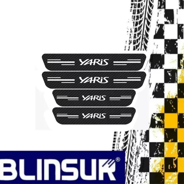 Protecciòn De Estribos Fibra De Carbono Toyota Yaris Diseño8