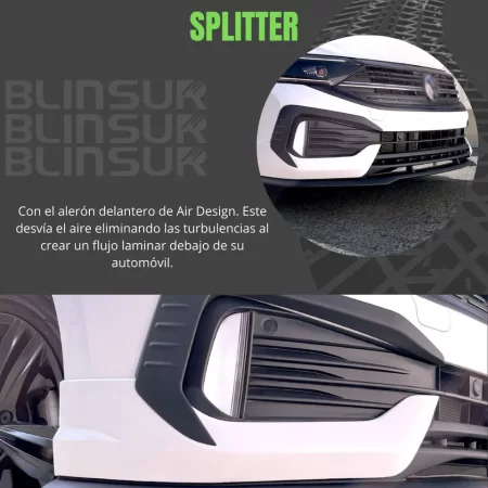 Spoiler Delantero Con Splitter Vw Jetta 2022 - 2024 - Image 2
