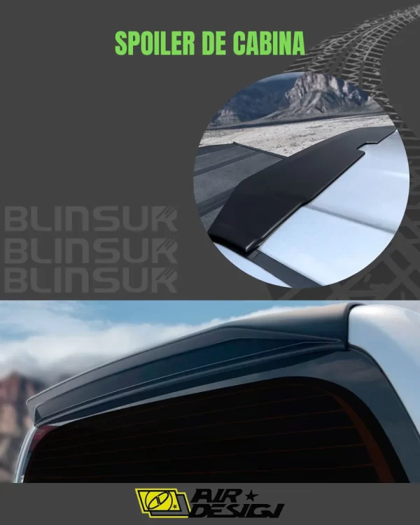 Spoiler De Cabina Toyota Hilux 2017 - 2023
