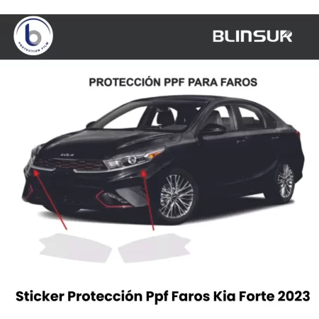 Sticker Protección Ppf Faros Compatible Con Kia Forte 2023 - Image 2