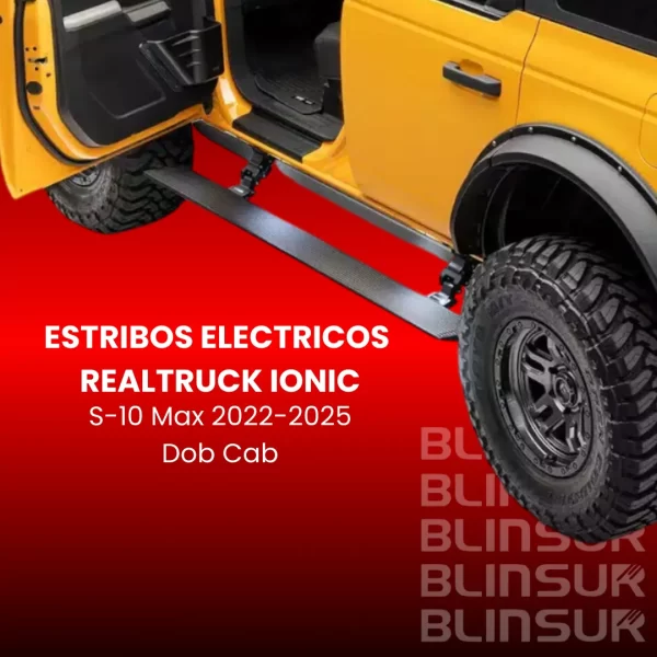 Estribos Electricos Realtruck Ionic S-10 Max 22 - 25 Dob Cab