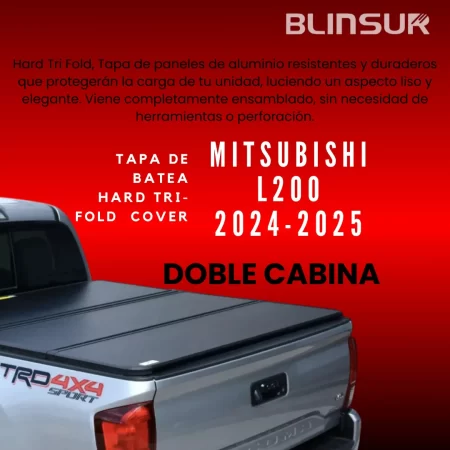Tapa Batea Rígida 3 Secciones Mitsubishi L200 2025 - Image 2