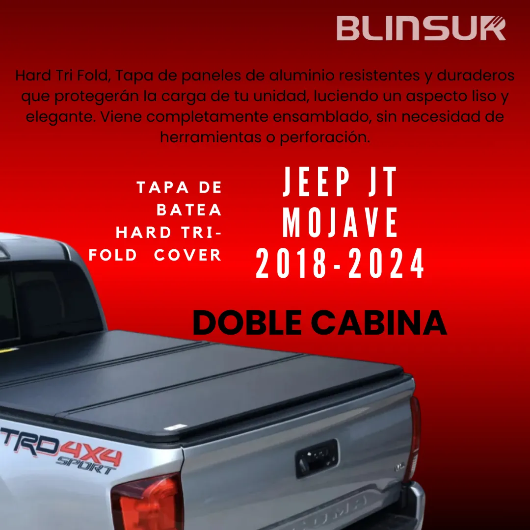Tapa Batea Rigida Trifold Para Jeep Jt Mojave 2018-2024 - Image 2
