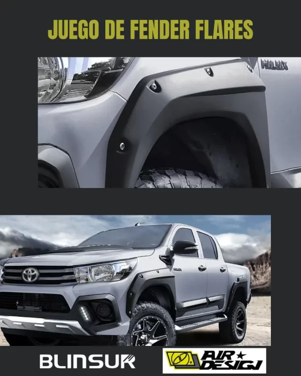 Juego De Cantoneras Toyota Hilux 2017 - 2020