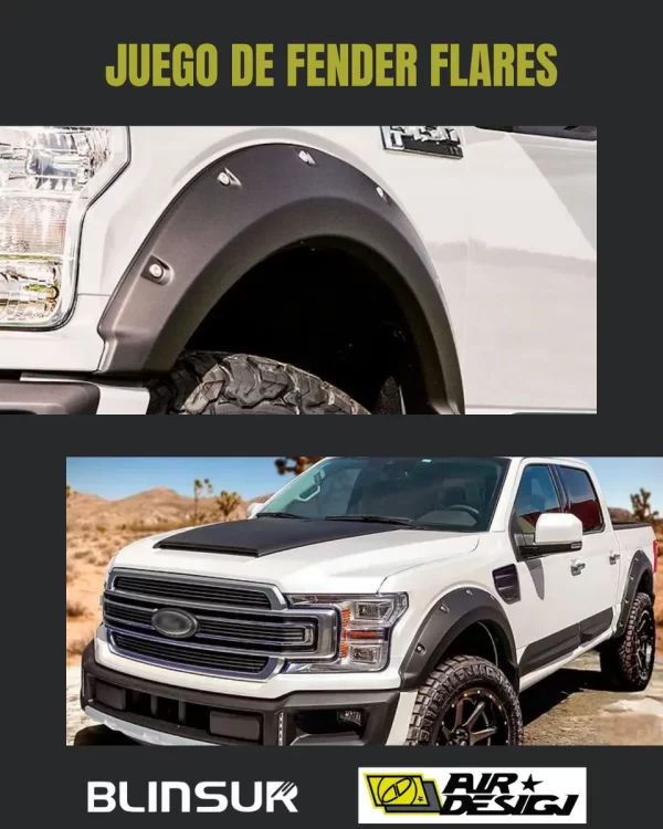 Juego De Cantoneras Ford F-150 2018-2020