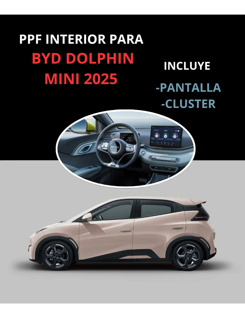 Protección Ppf Pantalla Y Clúster Para Byd Dolphin Mini 2025 - Image 2