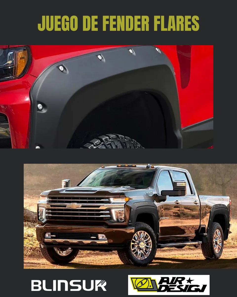 Juego De Cantoneras Chevrolet Silverado 2500 2019-2023 - Image 2