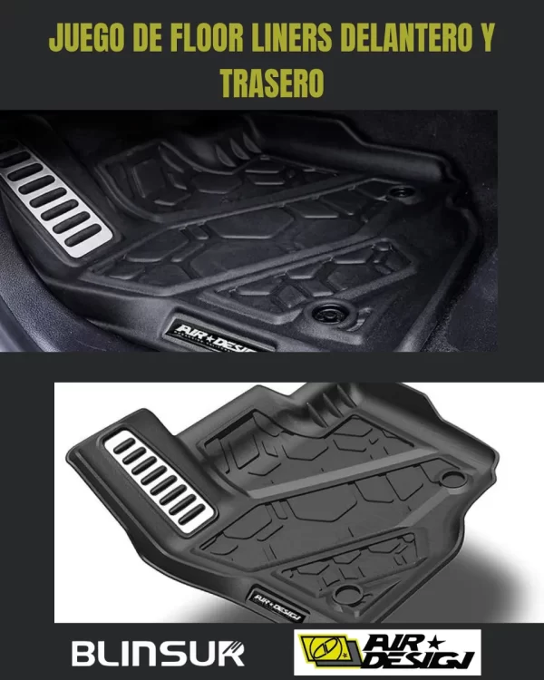 Juego De Tapetes Delantero Y Trasero Ford F-150 2015-2020