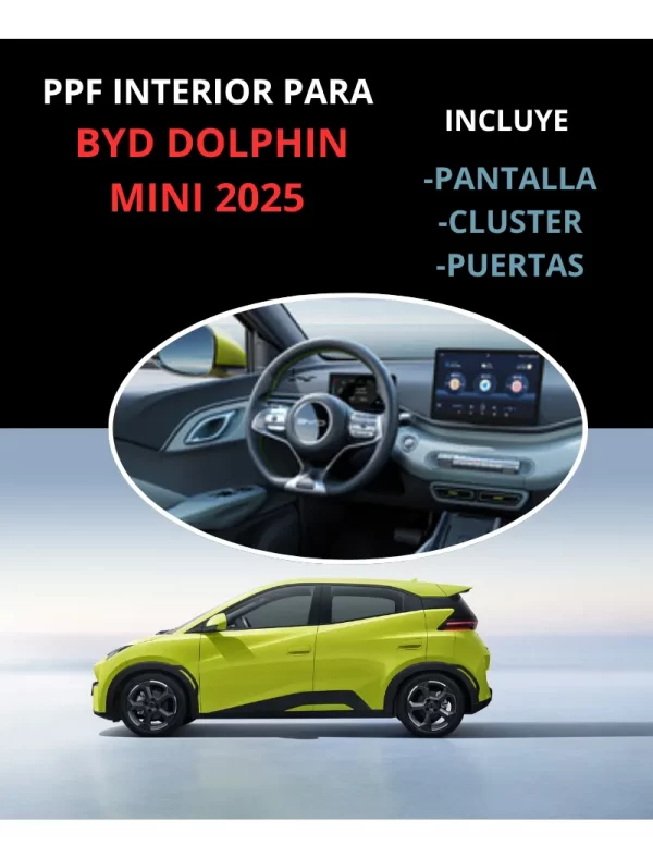 Protección Pantalla, Clúster, Puertas Byd Dolphin Mini 2025
