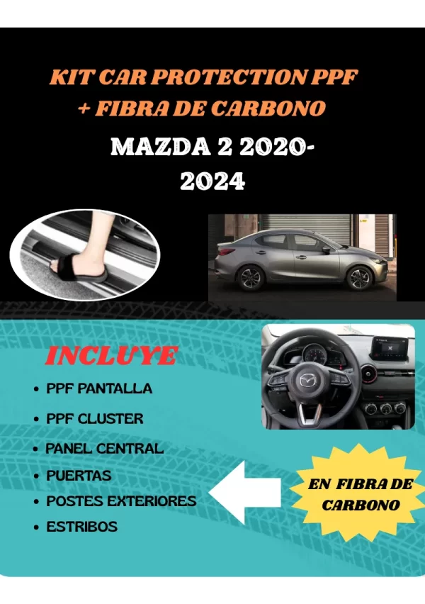 Kit Car Ppf Y Fibra De Carbono Mazda Cx5 2024