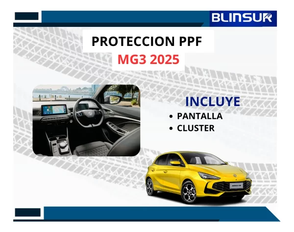 Protección Ppf Pantalla Y Clúster Para Mg3 2025