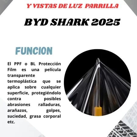 Protector Ppf Faros Y Vistas De Luz Parrillas Byd Shark 2025 - Image 2