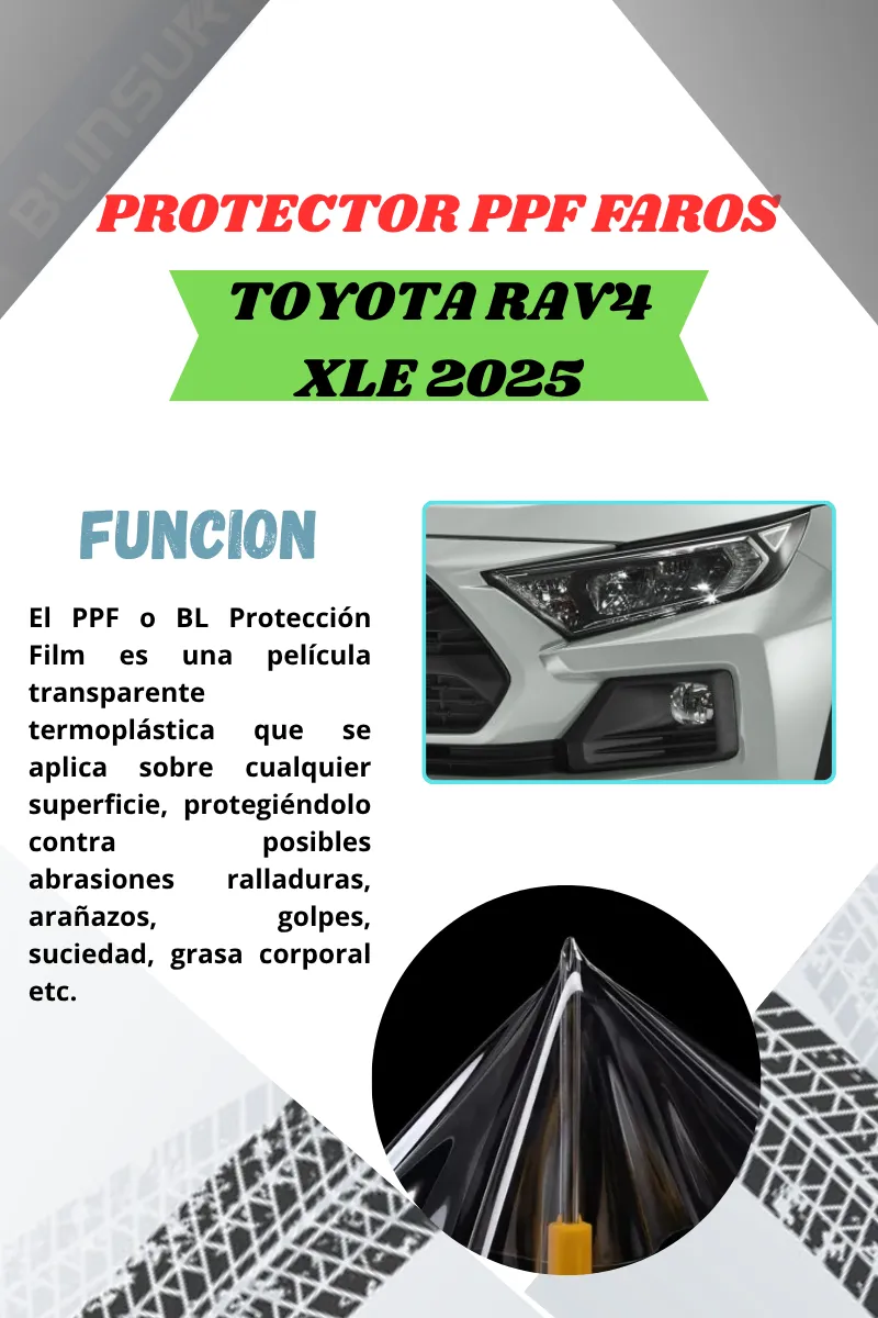 Protector Ppf Faros Para Toyota Rav4 Xle 2025 - Image 2