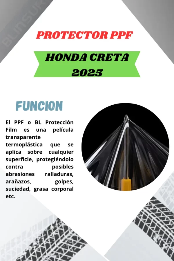 Protector Ppf Exterior Para Honda Creta 2025