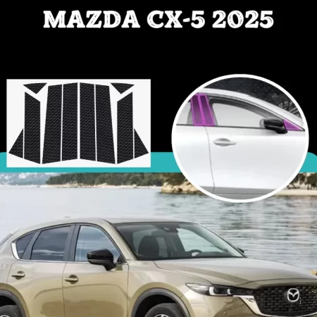 Proteccion Fibra De Carbono Postes Para Mazda Cx5 2025 - Image 2