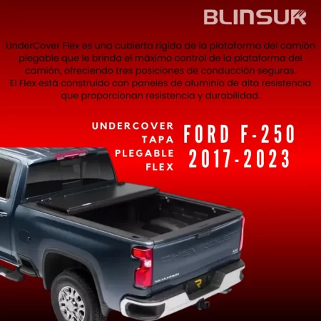 Tapa Cubre Batea Plegable Flex Para Ford F-250 2017-2023 - Image 2