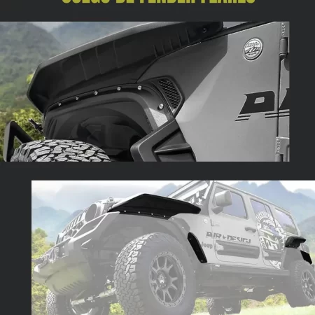 Juego Cantoneras Racer Fender Mud Flaps Jeep Wrangler 18 -25 - Image 2