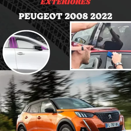 Vinil Negro Piano Para Postes Ext.  C/ Peugeot 2008 2022 - Image 2