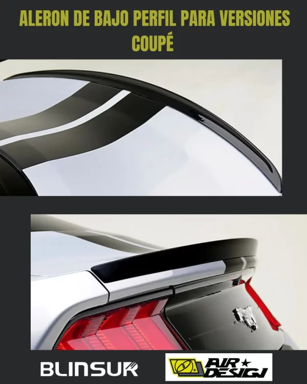 Alerón Bajo Perfil Para Ford Mustang 2015-2023