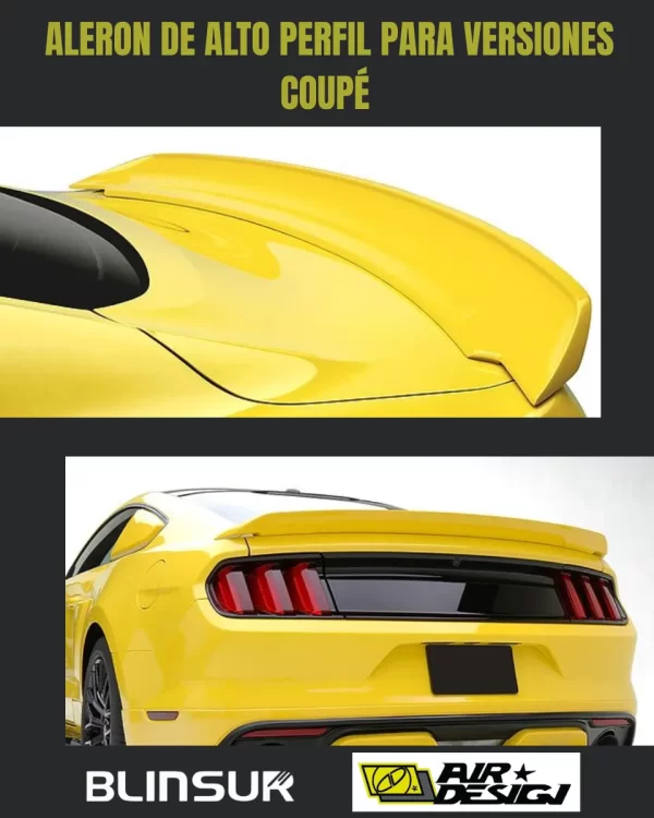 Alerón De Alto Perfil Para Coupé Ford Mustang 2015-2023