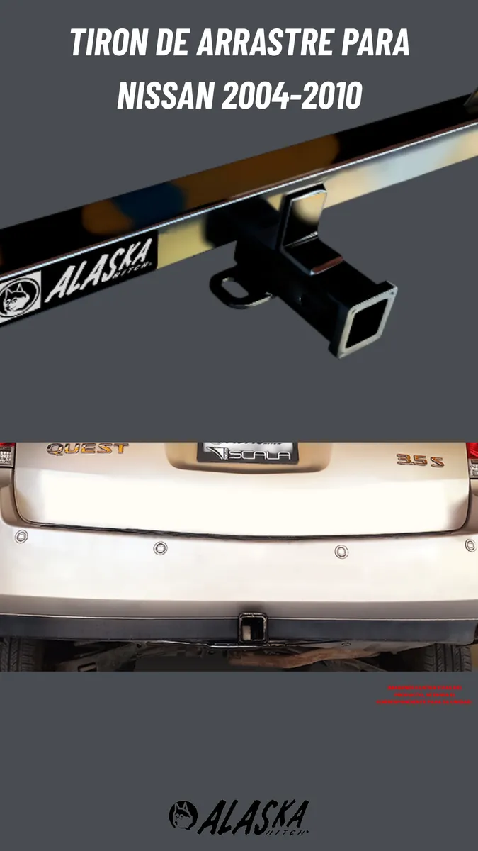 Tirón Jalón De Arrastre Nissan Quest 2004-2010 Alaska - Image 2