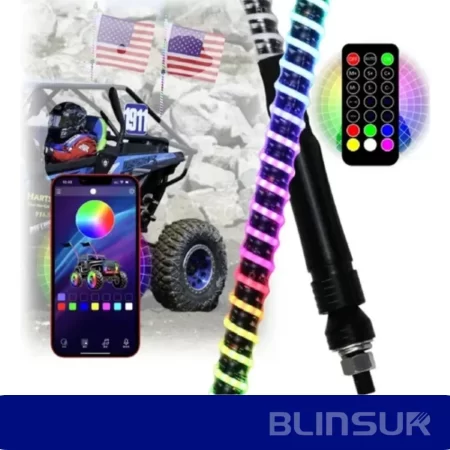Antena Luz Led P/rzr Rbg C/control 2.5x91.5cm C/bluetooth - Image 2