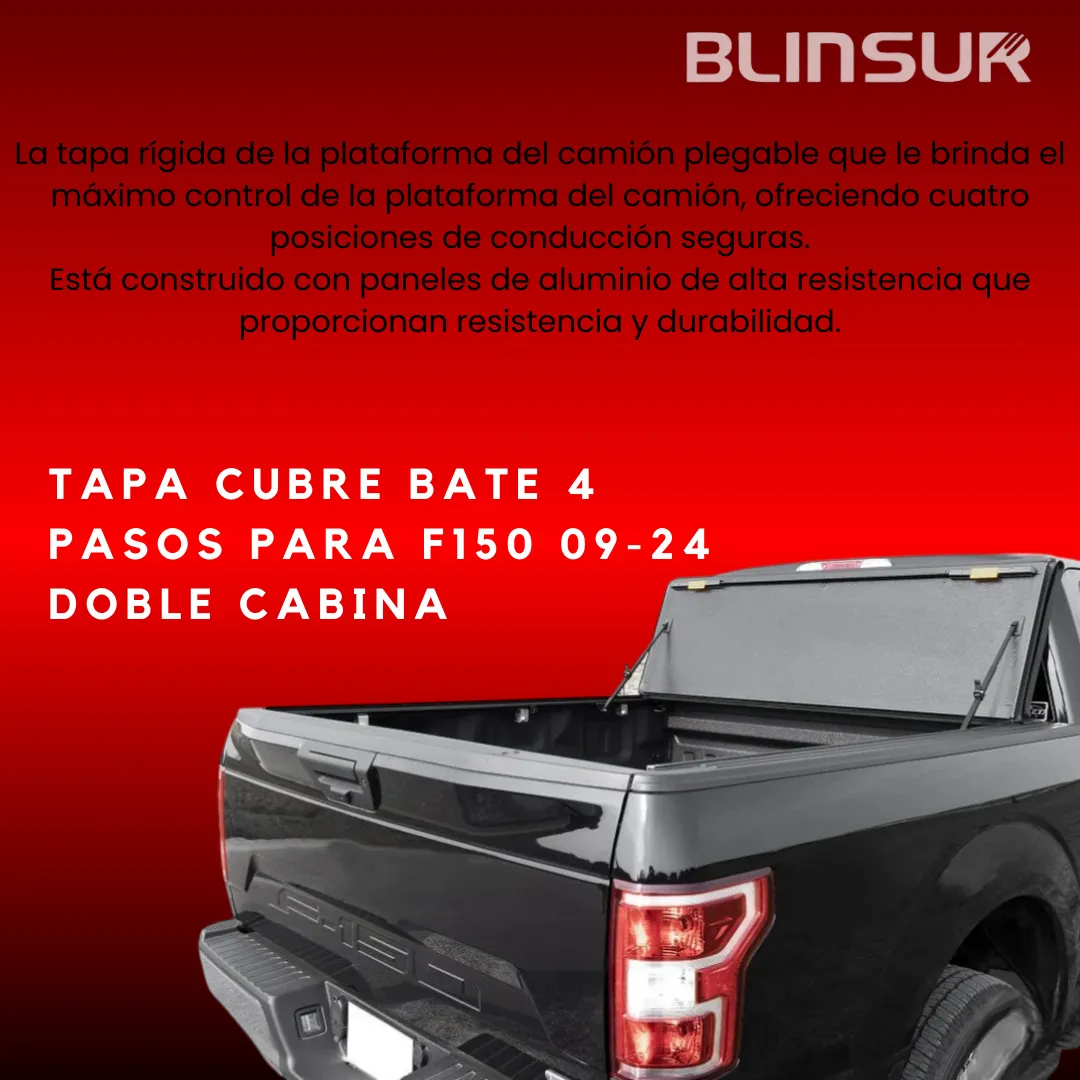 Tapa De Batea 4 Pasos Para F150 2009/2024 Doble Cabina - Image 2