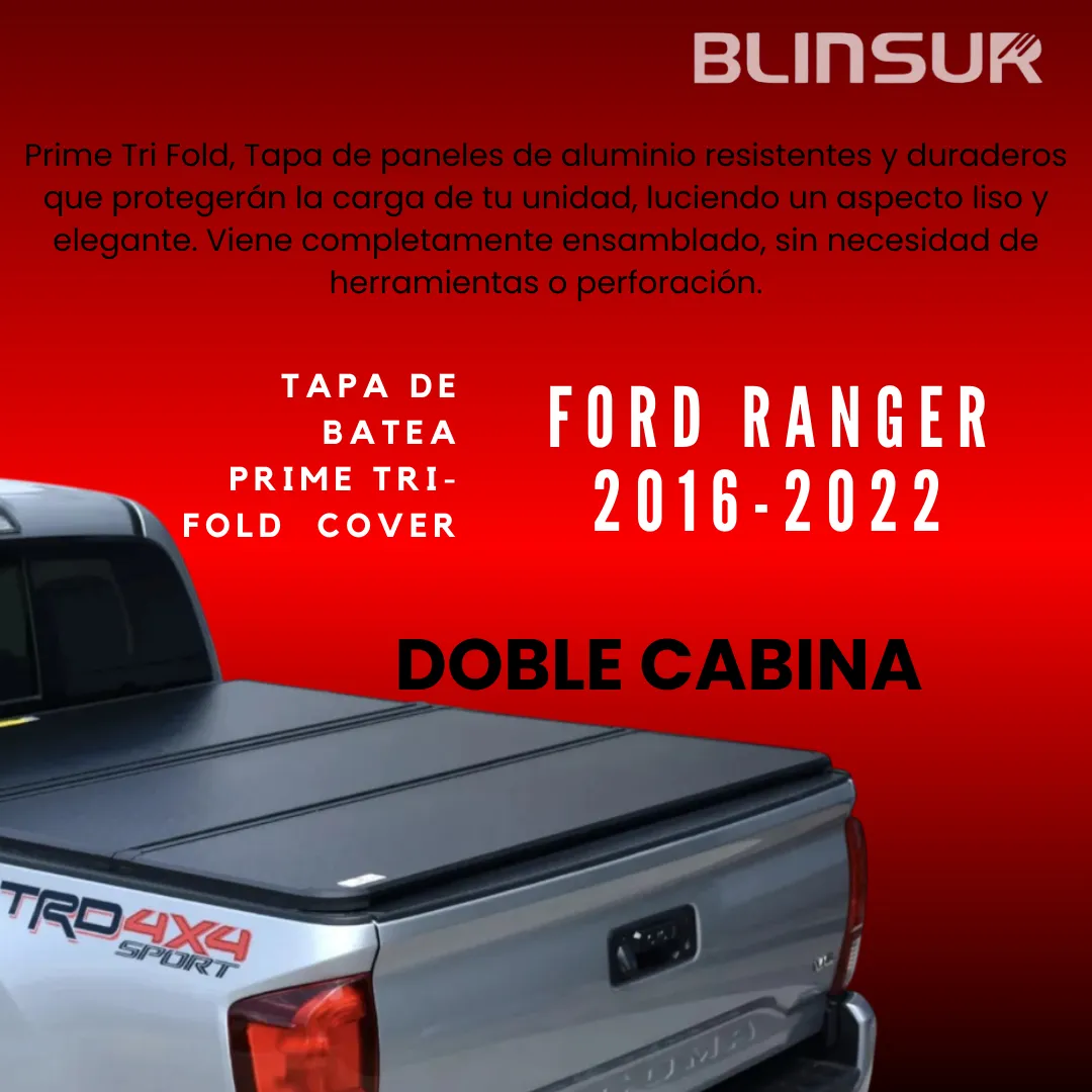 Tapa Cubre Batea Tri-fold Para Ford Ranger 2016/2022 - Image 2