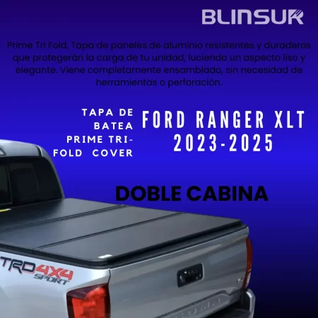 Tapa Cubre Batea Tri-fold Para Ford Ranger Xlt 2023-2025 - Image 2