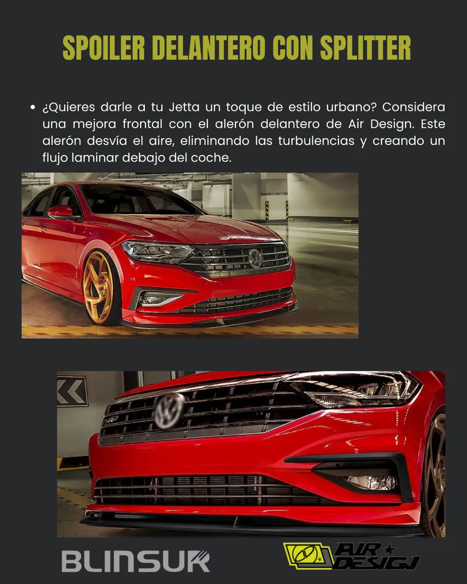 Spoiler Delantero Con Splitter, Vw Jetta 2019/021 - Image 2