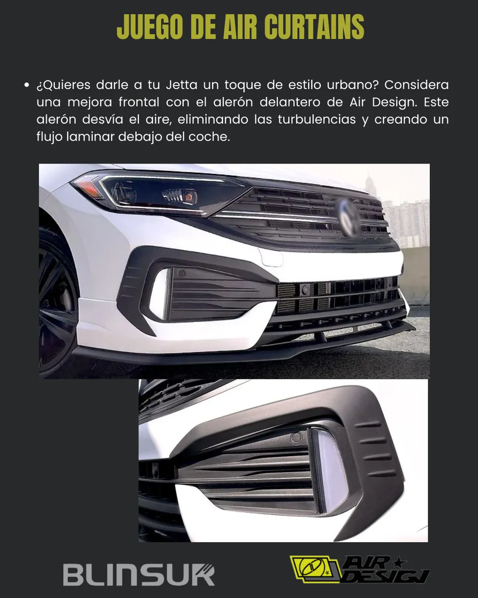 Juego De Air Curtains Para Vw Jetta 2022 - 2025 - Image 2