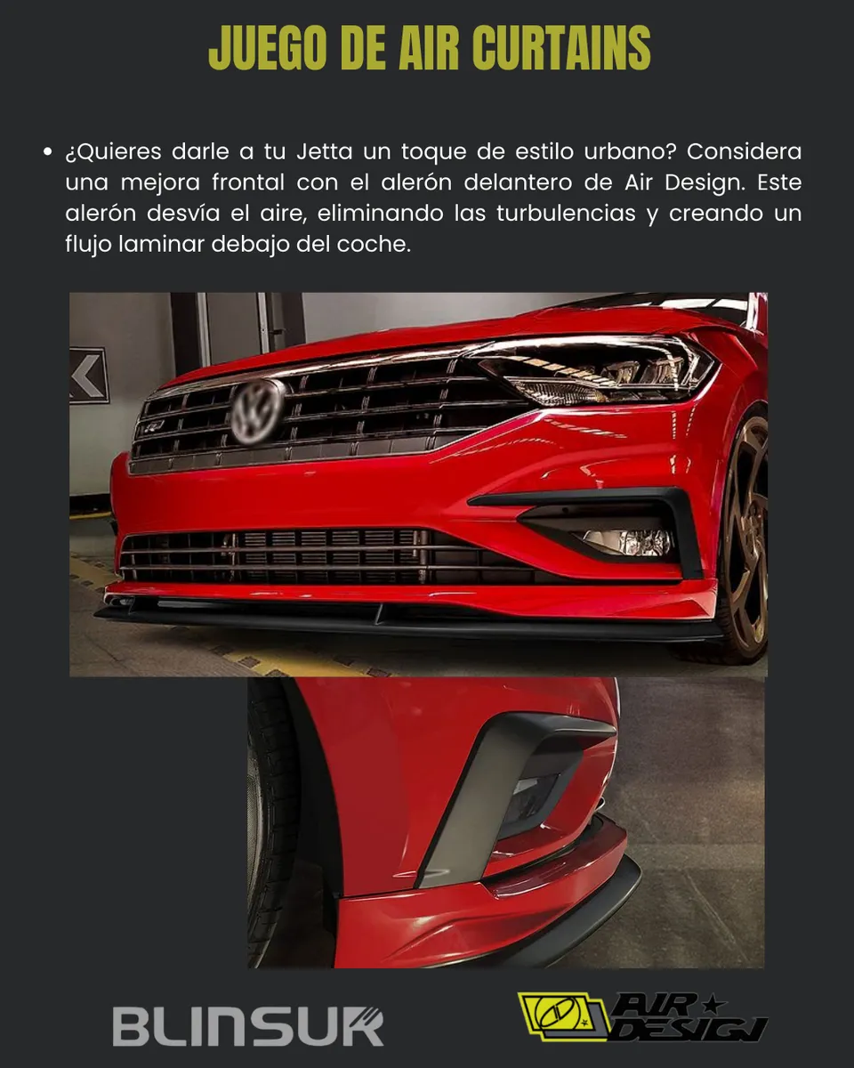 Juego De Air Curtains Para Vw Jetta 2018-2021 - Image 2