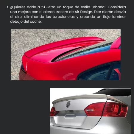 Alerón De Bajo Perfil 3 Piezas Para Vw Jetta 2011/2018 - Image 2