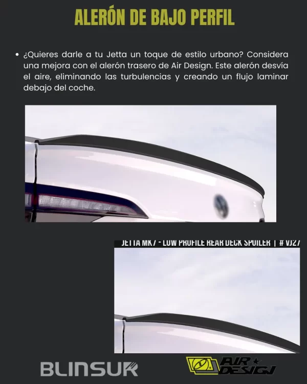 Alerón De Bajo Perfil Para Vw Jetta 2019 - 2025