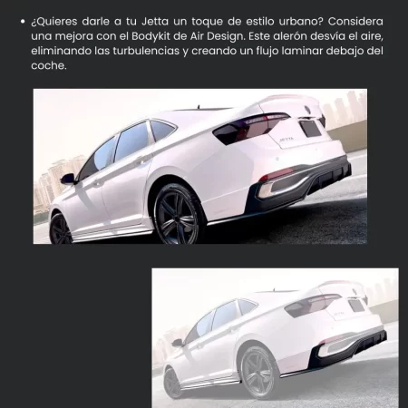 Bodykit Con Alerón De Bajo Perfil  Para Vw Jetta 2019-2021 - Image 2