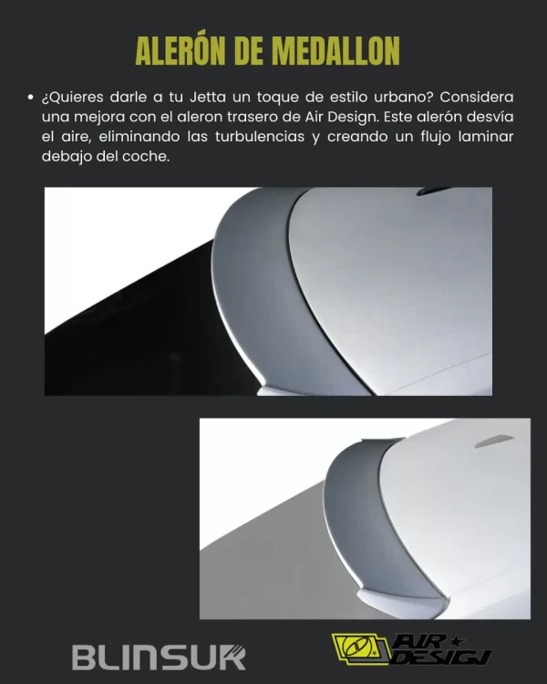 Alerón De Medallon Para Vw Jetta 2011 - 2018