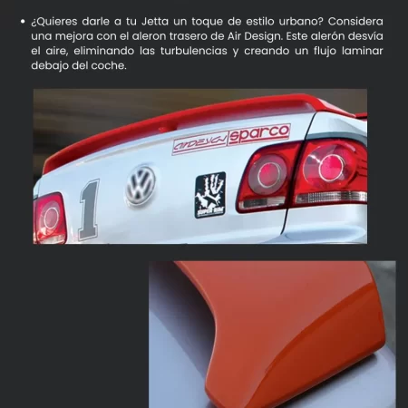Alerón Volado Para Vw Jetta 2008  -  2014 - Image 2