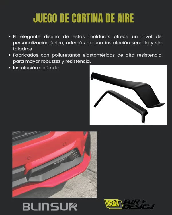 Juego De Cortina De Aire Chevrolet Silverado 1500 2019 2021