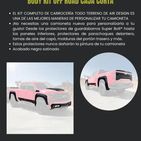 Kit Todoterreno Chev Silverado 1500 Caja Corta 2019 - 2021 - Image 2