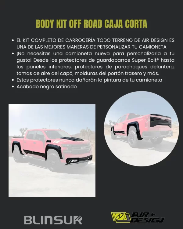 Kit Todoterreno Chev Silverado 1500 Caja Corta 2019 - 2021