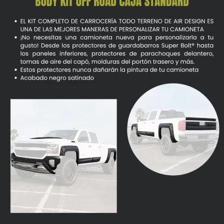 Kit Todoterreno Chev Silverado 1500 Caja Standard 2016-2018 - Image 2